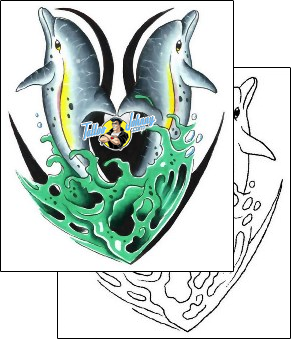 Dolphin Tattoo marine-life-dolphin-tattoos-gary-davis-g1f-00250