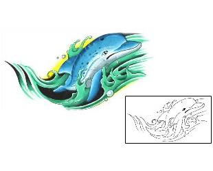 Fish Tattoo Marine Life tattoo | G1F-00251