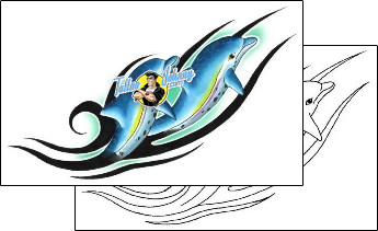 Dolphin Tattoo marine-life-dolphin-tattoos-gary-davis-g1f-00254