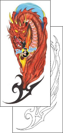 Devil - Demon Tattoo fantasy-dragon-tattoos-gary-davis-g1f-00264