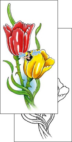 Tulip Tattoo plant-life-tulip-tattoos-gary-davis-g1f-00277