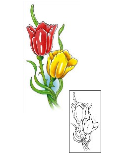 Tulip Tattoo Plant Life tattoo | G1F-00277