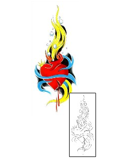 Heart Tattoo For Women tattoo | G1F-00301