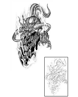 Devil - Demon Tattoo Mythology tattoo | G1F-00325