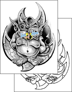 Devil - Demon Tattoo gargoyle-tattoos-gary-davis-g1f-00331