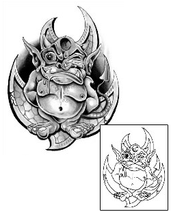 Gargoyle Tattoo Horror tattoo | G1F-00331