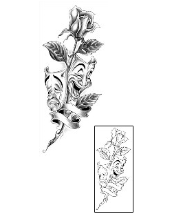 Mask Tattoo Plant Life tattoo | G1F-00337