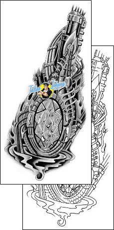 Half Sleeve Tattoo biomechanical-tattoos-gary-davis-g1f-00338