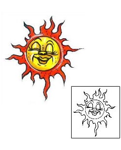 Sun Tattoo Astronomy tattoo | G1F-00381