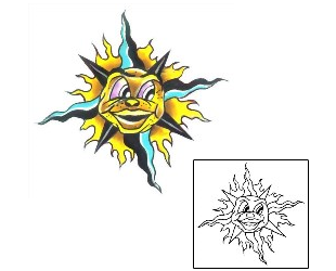 Sun Tattoo Tattoo Styles tattoo | G1F-00382