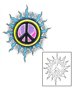 Peace Symbol Tattoo Astronomy tattoo | G1F-00427