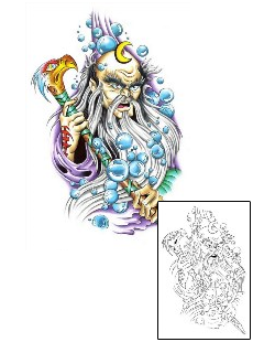 Wizard Tattoo Mythology tattoo | G1F-00454