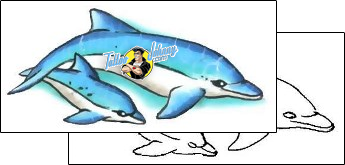 Dolphin Tattoo marine-life-dolphin-tattoos-gary-davis-g1f-00485