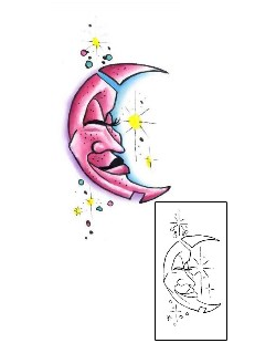 Moon Tattoo Tattoo Styles tattoo | G1F-00529