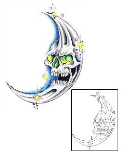 Moon Tattoo Horror tattoo | G1F-00533