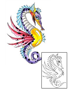 Seahorse Tattoo Tattoo Styles tattoo | G1F-00537