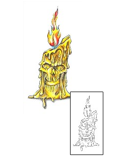 Candle Tattoo Miscellaneous tattoo | G1F-00540