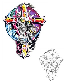 Moon Tattoo Horror tattoo | G1F-00542
