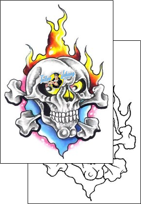 Skull Tattoo horror-skull-tattoos-gary-davis-g1f-00544