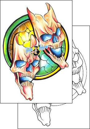 Skull Tattoo horror-skull-tattoos-gary-davis-g1f-00547