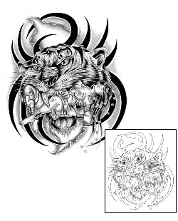 Tiger Tattoo Mythology tattoo | G1F-00564