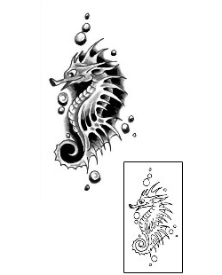 Seahorse Tattoo Marine Life tattoo | G1F-00594