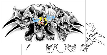 Skull Tattoo horror-skull-tattoos-gary-davis-g1f-00605