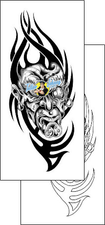Devil - Demon Tattoo tribal-tattoos-gary-davis-g1f-00612