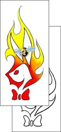 Fire – Flames Tattoo rabbit-tattoos-gary-davis-g1f-00625