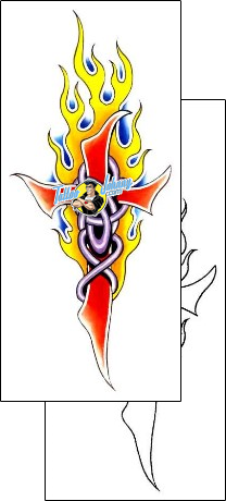 Fire – Flames Tattoo celtic-tattoos-gary-davis-g1f-00680