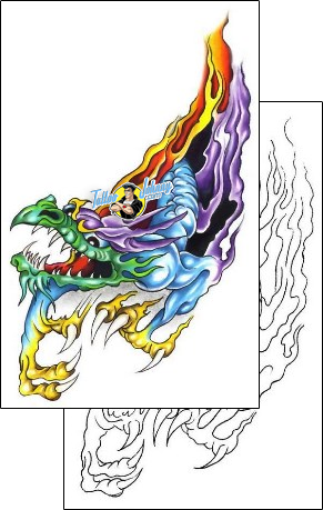Dragon Tattoo fantasy-tattoos-gary-davis-g1f-00683