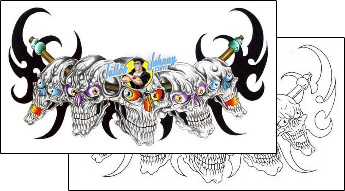 Skull Tattoo horror-skull-tattoos-gary-davis-g1f-00708