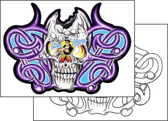 Skull Tattoo horror-skull-tattoos-gary-davis-g1f-00710