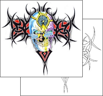 Skull Tattoo horror-skull-tattoos-gary-davis-g1f-00714