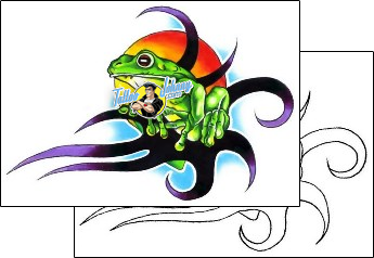 Frog Tattoo reptiles-and-amphibians-frog-tattoos-gary-davis-g1f-00722