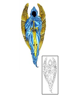 Angel Tattoo Religious & Spiritual tattoo | G1F-00726