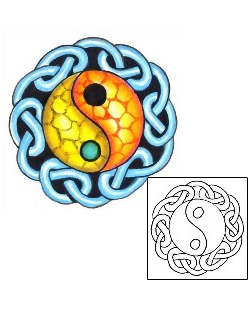 Yin Yang Tattoo Ethnic tattoo | G1F-00728