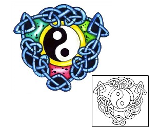 Yin Yang Tattoo Ethnic tattoo | G1F-00729