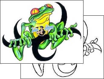 Frog Tattoo reptiles-and-amphibians-frog-tattoos-gary-davis-g1f-00756