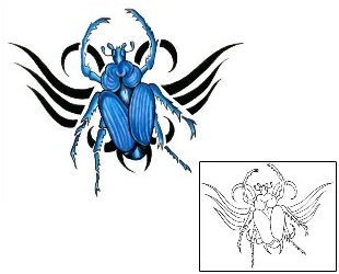 Beetle Tattoo Insects tattoo | G1F-00802
