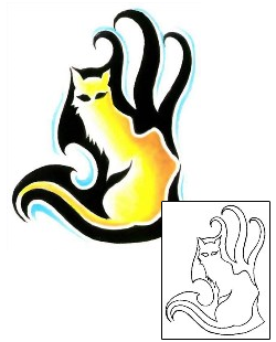 Cat Tattoo Animal tattoo | G1F-00850