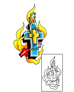 Rosary Beads Tattoo Religious & Spiritual tattoo | G1F-00895