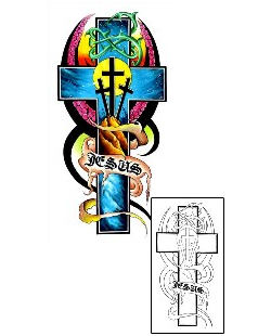 Cross Tattoo Religious & Spiritual tattoo | G1F-00903