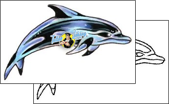 Dolphin Tattoo marine-life-dolphin-tattoos-gary-davis-g1f-00940