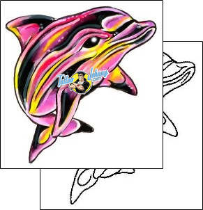 Dolphin Tattoo marine-life-dolphin-tattoos-gary-davis-g1f-00942