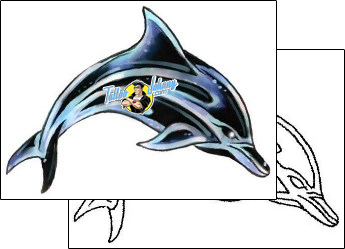 Dolphin Tattoo marine-life-dolphin-tattoos-gary-davis-g1f-00944