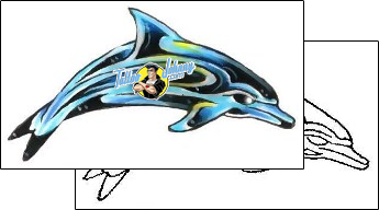 Dolphin Tattoo marine-life-dolphin-tattoos-gary-davis-g1f-00948