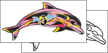 Dolphin Tattoo marine-life-dolphin-tattoos-gary-davis-g1f-00952