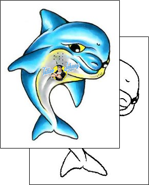 Dolphin Tattoo marine-life-dolphin-tattoos-gary-davis-g1f-00953