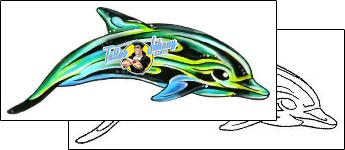 Dolphin Tattoo marine-life-dolphin-tattoos-gary-davis-g1f-00958
